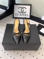 Chanel bow heels