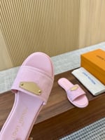 LV lily flat mule