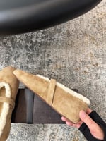 ALAIA fur ballet flat