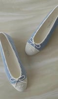 Chanel striped flat