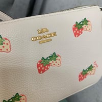 Coach strawberry mini purse
