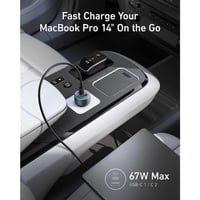 ANKAR - شاحن سيارة اسود 67w ا م/A2736 ماركة انكر