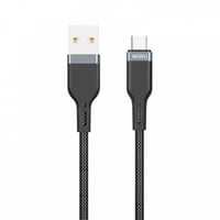 WiWU - كيبل مايكرو USB قماش اسود 1.2متر م/PT03 مار...