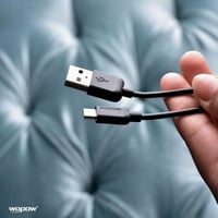 WOPOW - كيبل جالكسي مايكرو لون - أسود م/LC 503 مار...