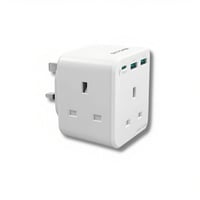 RAVPOWER - شاحن جداري متعدد المنافذ 3فيش مع منفذين...