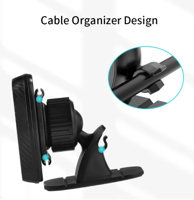 Go-Des- حامل الهاتف المحمول لسيارة مع منظم الكابل...
