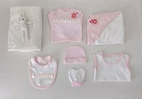 طقم مولود حديث الولاده بناتي 8 قطع