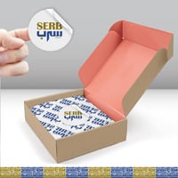 ورق تغليف 40 جرام مع استيكر