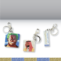 ميدالية اكريلك شفاف وجهين