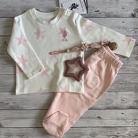 طقم ملابس U.S.POLO ASSN مقاس من 3-6 شهور