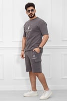 طقم رجالي اوفر سايز شورت - طقم رياضي للرجال