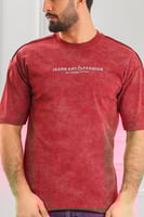 تيشرت رجالي أوفر سايز-مغسول