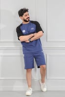 طقم رجالي اوفر سايز شورت - طقم شورت رجالي اوفر ساي...