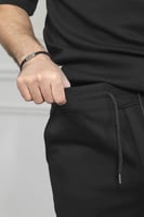 طقم رجالي صيفي كاجوال اوفر سايز بنطال طويل بجيب كب...