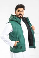 صدرية رجالي شتوي سحاب فرو من الداخل وأزرار كبس وقب...