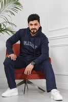 طقم رجالي شتوي كاجوال مكون من هودي وبنطال