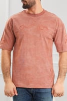 تيشرت رجالي أوفر سايز-مغسول