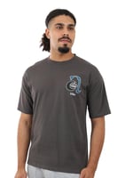 تيشرت رجالي صيفي اوفر سايز كاجوال بياقة مدورة مغلق...