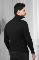 بلوفر شتوي رجالي هاينك منقوش برقبة