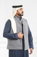 صدرية رجالي شتوي دبل فيس مضلعة طولي