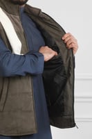صدرية رجالي شتوي سحاب بجيب داخلية وخارجية بلا لمعة
