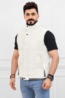 صدرية رجالي شتوي عصري سحاب وأزرار للإغلاق ضد الماء...