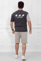 طقم رجالي اوفر سايز شورت - طقم رياضي اوفر سايز