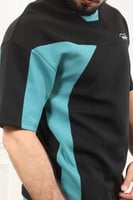 طقم رجالي أوفر سايز نص كم بجيب جانبيه