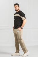 طقم رجالي أوفر سايز لونين نص كم