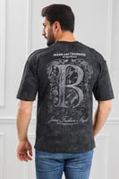 تيشرت رجالي أوفر سايز-مغسول