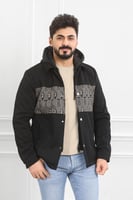 جاكت رجالي شتوي بأزرار معدنية وقبعة بلون مختلف وتط...