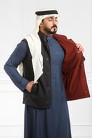 صدرية رجالي شتوي دبل فيس بأزرار خارجية