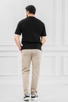 طقم رجالي أوفر سايز نص كم بنطال طويل