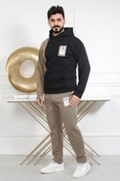 طقم رجالي شتوي اوفر سايز مكون من هودي وبنطال