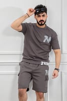 طقم رجالي اوفر سايز شورت - طقم شورت رجالي اوفر ساي...