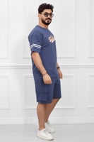 طقم رجالي اوفر سايز شورت - طقم رياضي رجالي اوفر سا...