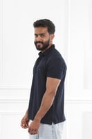 تيشرت رجالي صيفي سادة بياقة بولو وأزرار