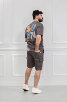 طقم رجالي اوفر سايز شورت - طقم شورت رجالي اوفر ساي...