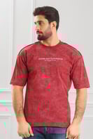 تيشرت رجالي أوفر سايز-مغسول