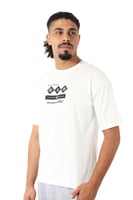 تيشرت رجالي صيفي اوفر سايز بياقة مدورة مغلقة