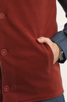 صدرية رجالي شتوي دبل فيس بأزرار خارجية