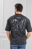 تيشرت رجالي أوفر سايز-مغسول