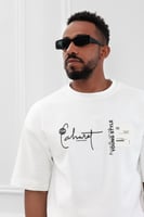 طقم رجالي صيفي كاجوال اوفر سايز بنطال طويل