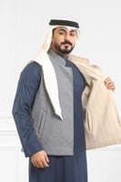 صدرية رجالي شتوي دبل فيس مضلعة طولي