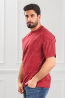 تيشرت رجالي أوفر سايز-مغسول