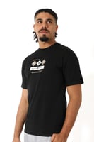 تيشرت رجالي صيفي اوفر سايز بياقة مدورة مغلقة