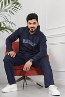 طقم رجالي كاجوال مكون من هودي وبنطال - هودي وبنطال...