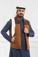 صدرية رجالي شتوي سحاب بجيب داخلية وخارجية بلا لمعة