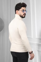 بلوفر شتوي رجالي هاينك منقوش برقبة