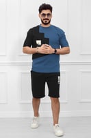 طقم رجالي اوفر سايز شورت - طقم رياضي اوفر سايز